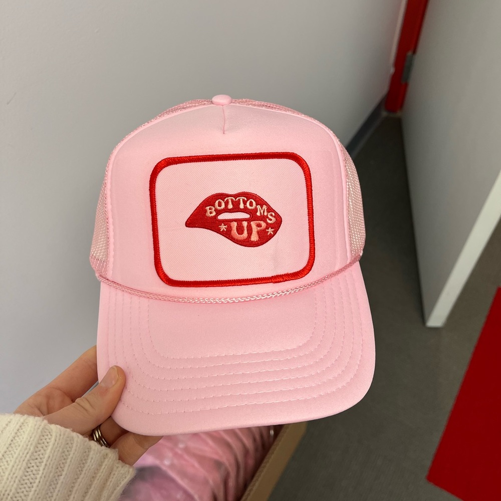 Pink trucker patch hat - Picture 2 of 7